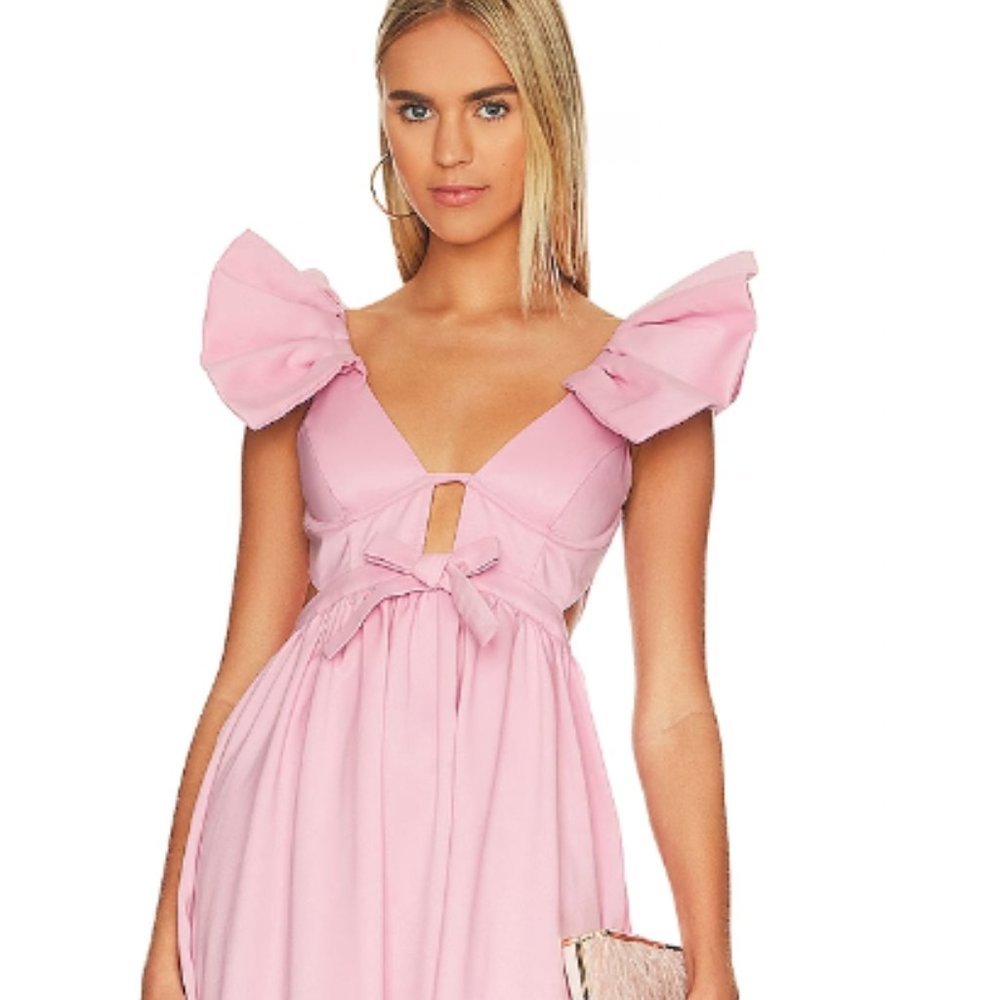 For Love & Lemons, Miriam Maxi Dress, Pink size XS